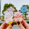 Adorable Cartoon Pig Windmill Plush Cute Car Decoration Creative Small Gift