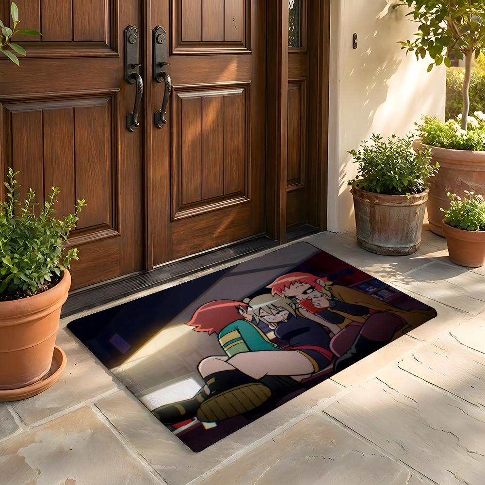 

Floor Mat Soft Flannel Rug Non-Slip Absorbent Mat for Bathroom Bedroom Home Decor S-Scott Pilgrim VS the World 50x80cm