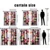 Set Of 2 Pink Butterfly Language Rose Love Curtains Sweet Wind Bedroom Living Room Drawbar Pocket Decorative Curtain Polyester Ideal For Great
