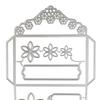 Lace Envelope Die for Scrapbooking, Flower Envelope Metal Cutting Dies, Card Making Die Cut for Decoupage Gift DIY Birthday Card Paper Craft Supplies