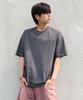 Astral Projection Pigment Loose Fit Short Sleeve T-Shirt_Charcoal