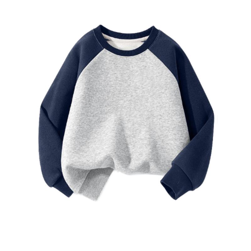 Kids  Solid Raglan Sweatshirt: 100% Cotton, 290g, Round Neck 120 cm