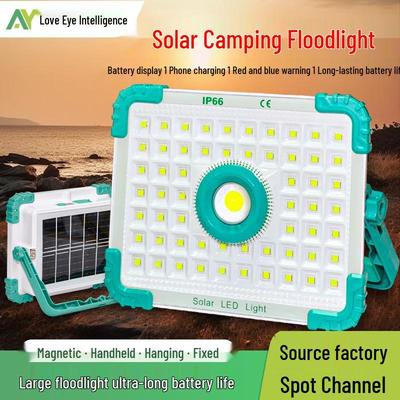 Projecteur solaire portable super lumineux pour le camping en plein air et l'éclairage d'urgence