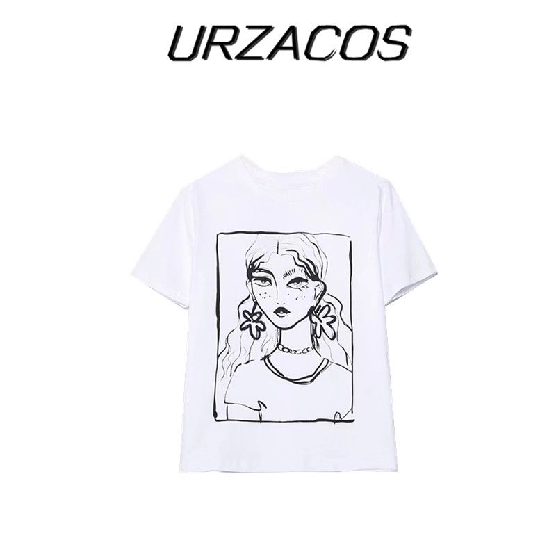 Fashion Style New Autumn New Fashion Women's Clothing Girl Pattern Print Short Sleeve T-shirt 5644817 250