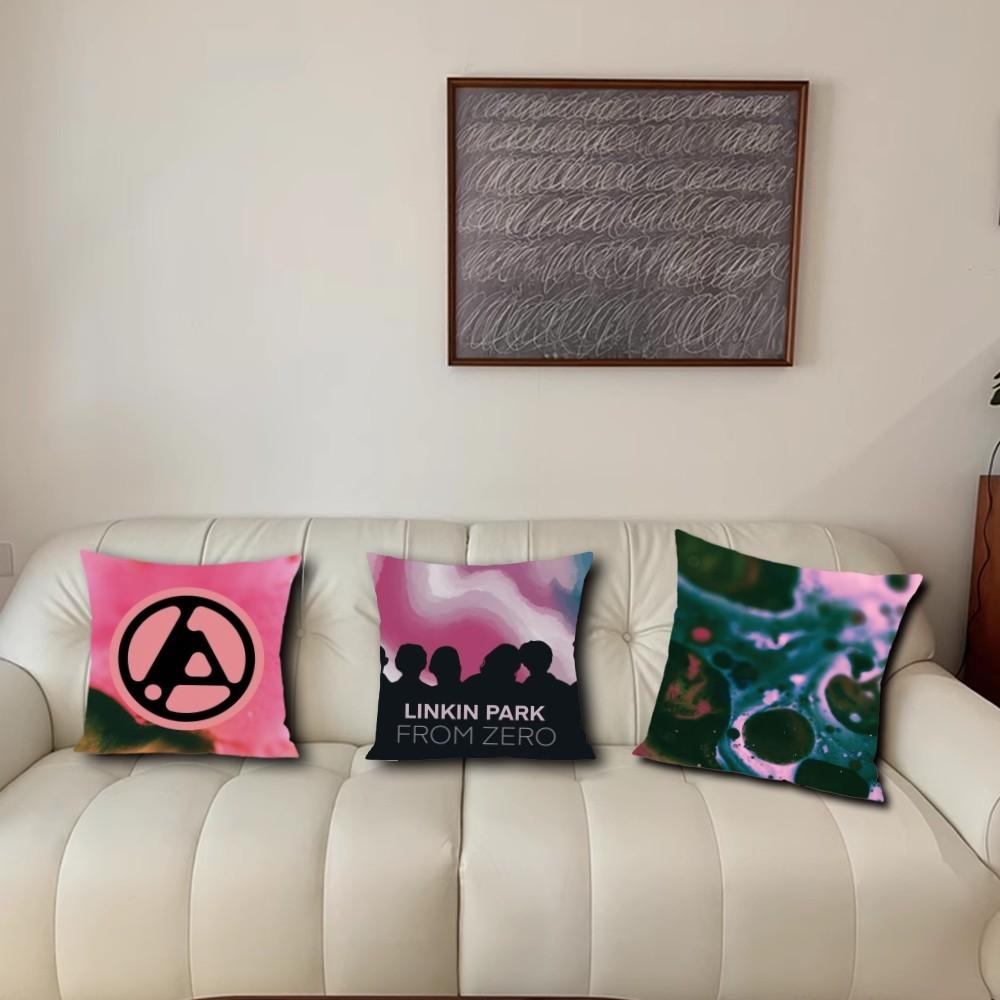 Band l-linkin p-park FROM ZERO Kissenbezug Wohnzimmer Akzent Couch Rückenstütze Quadratisch Lounge Erholsames Nickerchen Begleiter