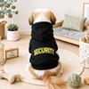 Small Dog Hoodie Pet Clothes Soft Warm Fleece Pets Pullover Chihuahua Costumes Puppy SECURITY Print Coat with Hat