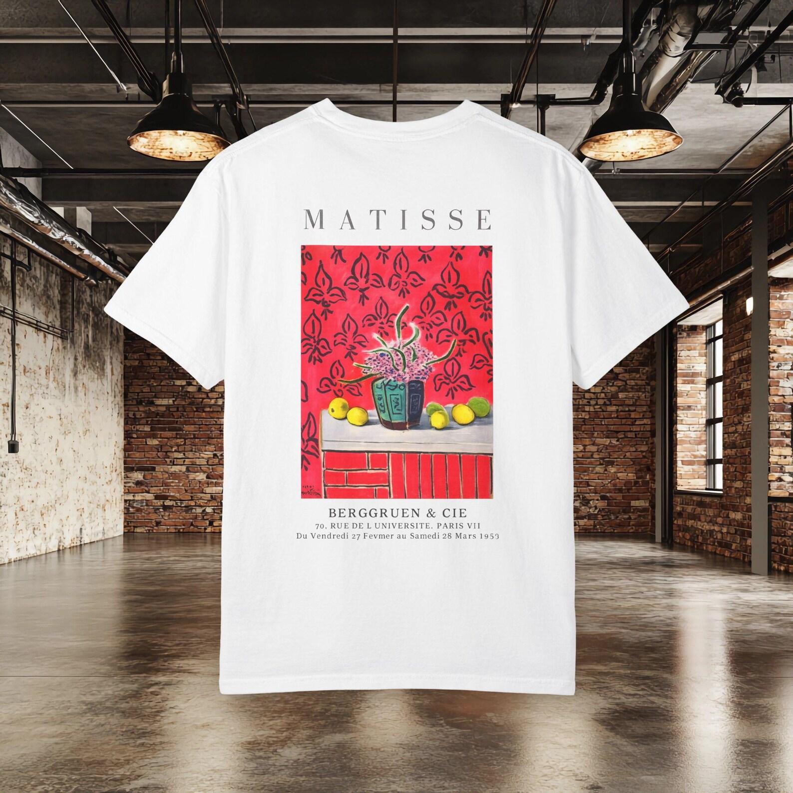 Henri Matisse Shirt, Still Life Art Tee, Vintage Museum Poster T shirt, French Modern Art Graphic Tee, Gallery Shirt, Art Lover Gift 4XL