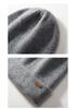 Unisex Double-Layer Cashmere Knit Hat – Warm Slouchy Beanie with Ear Protection for Autumn/Winter