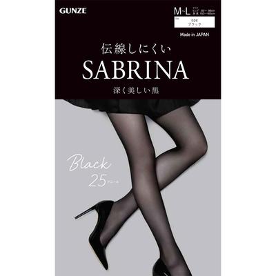 Gunze Sabrina Schwarze Strumpfhose 25D Schwarz ML Strümpfe Uni Strümpfe Strümpfe Strümpfe Uni Strümpfe