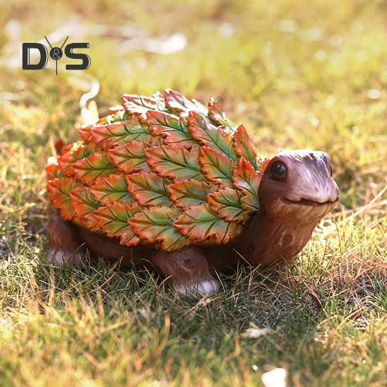 Zahradní list Zvíře Figurka Želva Sova Veverka Králík Liška Ptáček Ježek Šnek Socha Pryskyřice Plastika Zvířátka Dekorace Dvůr Ornament