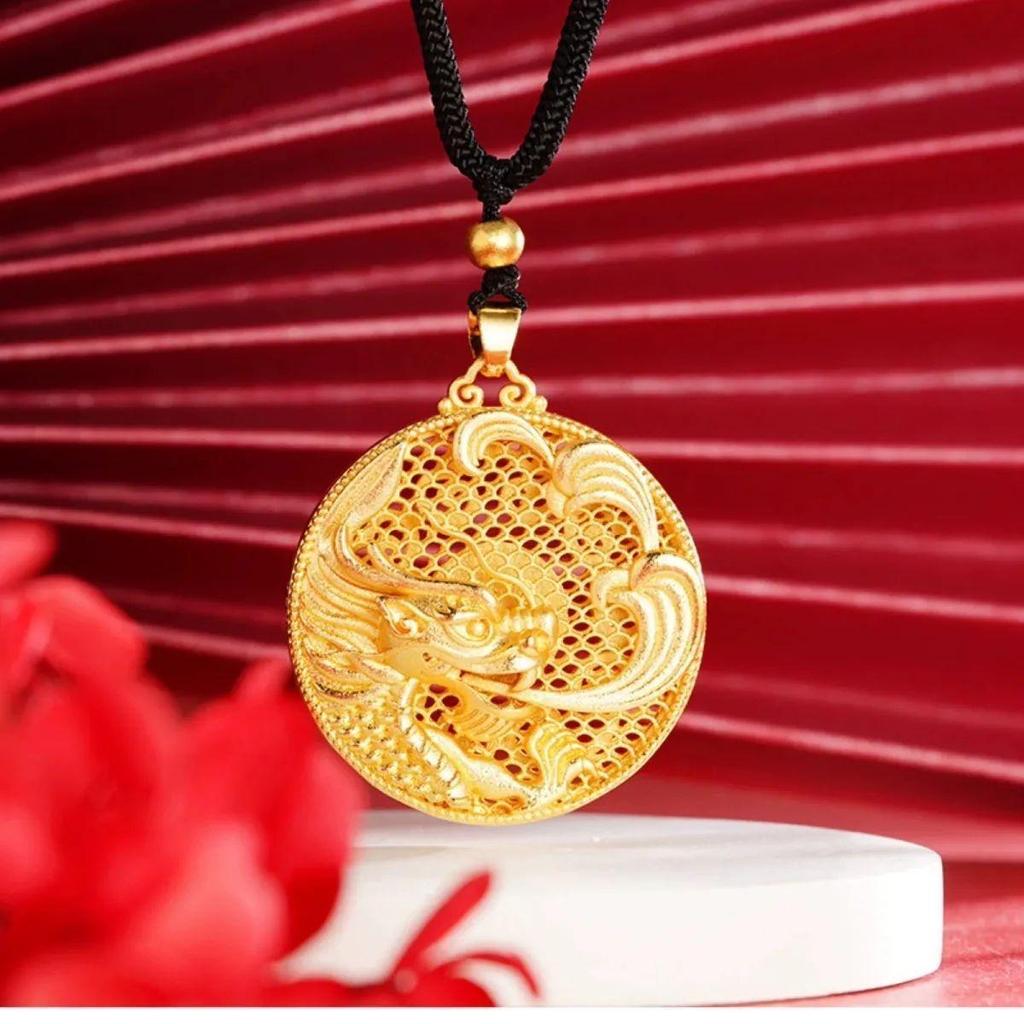 2026 High-End Unisex Drachen Goldlegierung Anhänger: Elegantes Geschenk