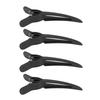 4pcs Root Lifting Clips No Crease Hair Clips for Instant Voluminous Crown Blow Drying Styling Black