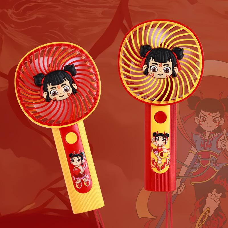 Portable Student Desktop Mini Fan - Rechargeable and Customizable Gift