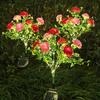 2026 New Solar Powered Simulated Lilac Flower Lamp Garden Courtyard Decoration LED Ground Inserted Ambient Light