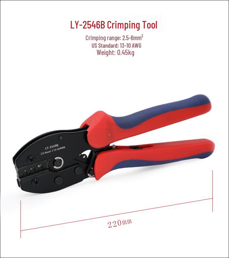 LY-2546B MC4 Solar Connector Crimping Tool Kit with Terminal Wrench