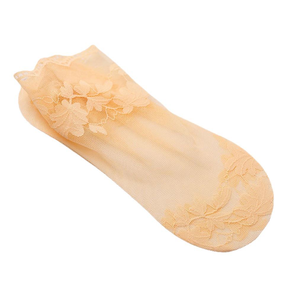 New Women's Non-Slip Invisible Lace Boat Socks - Thin, Hollow, Shallow Bed Sock Design