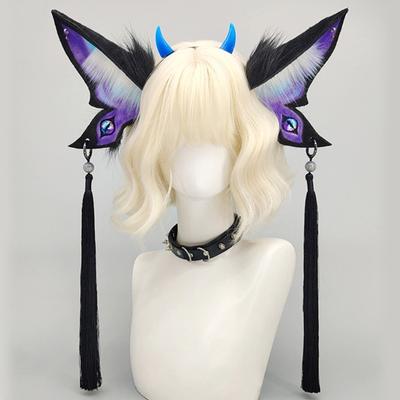 Schmetterling Stirnbänder Cosplay Teufelsauge Flügel Haarband Dunkler Kopfschmuck Make-up Gesicht waschen Haarband Geburtstagsparty
