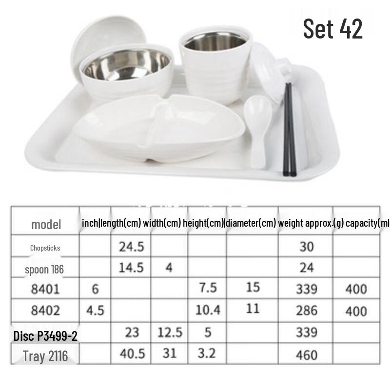 Qianxing Melamine Compartment Dinnerware Set