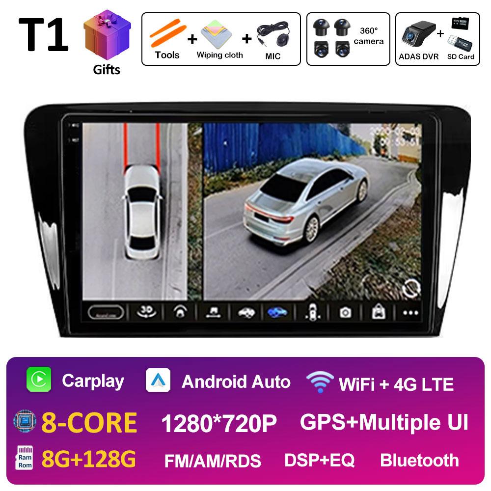 Sistem Inteligent DSP Stereo Pentru Skoda Octavia 3 A7 2013 2014 2015 2016 2017 2018 Player Video Radio Multimedia Auto Ecran QLED IPS