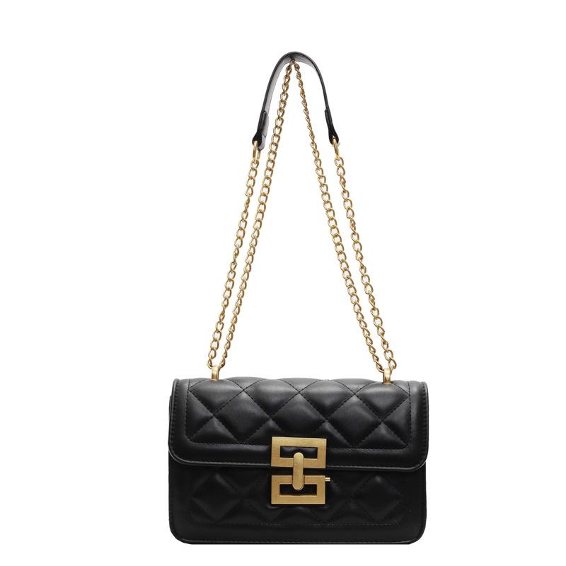 Rhombus Chain Bag, New High-end Women's Bag, Versatile Messenger Shoulder Bag, Fashionable Small Square Bag.