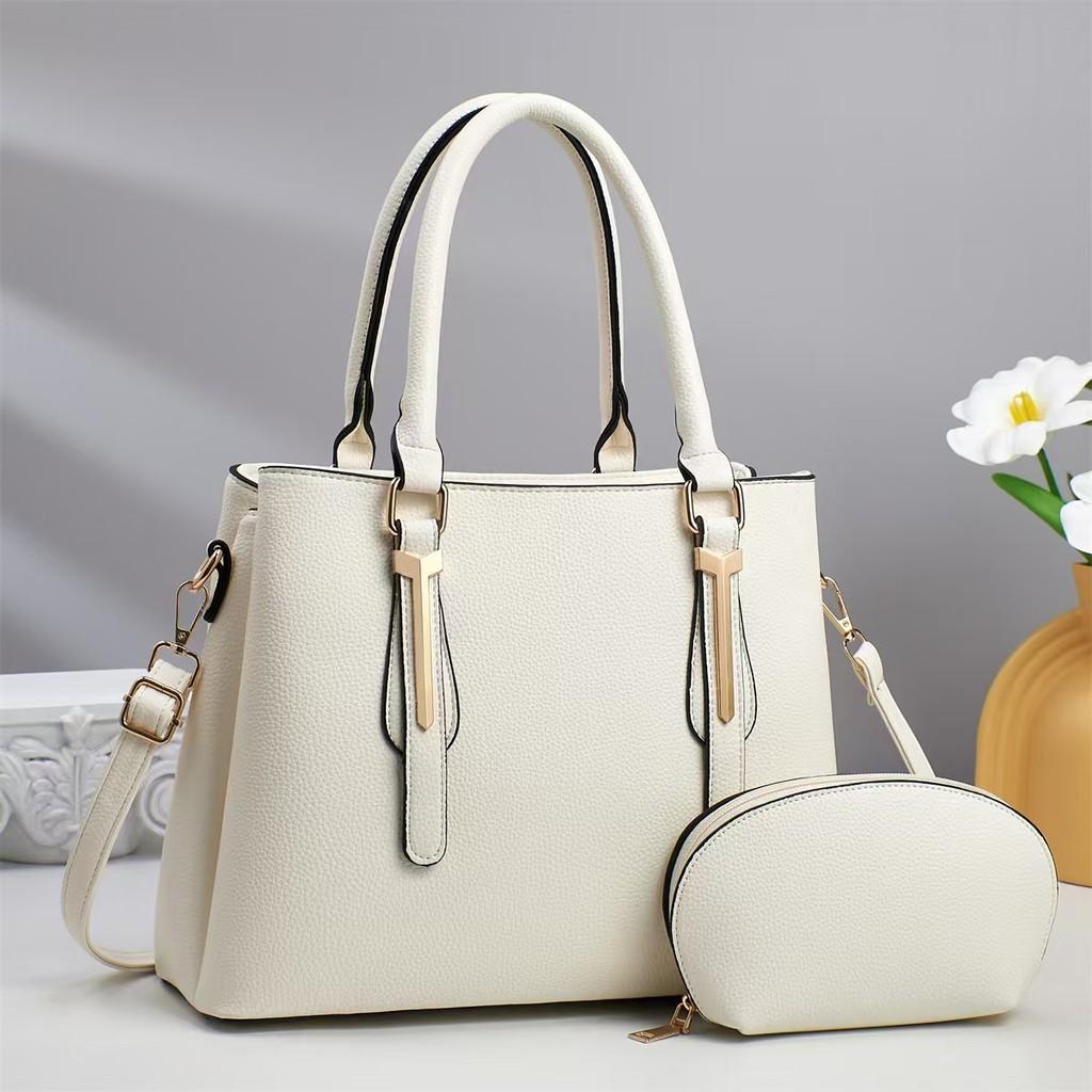 Large Capacity Business Tote Bag With Zipper And Inner Compartments For Women