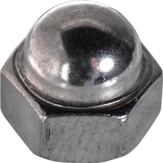 TRUSCO Cap 540 Hexagon Nuts, Unichrome, M5, Pieces, Pack, S099-0005