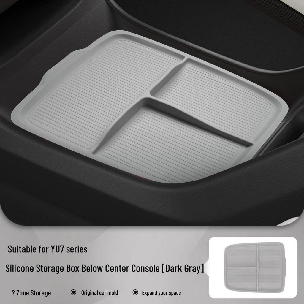 Compatible Xiaomi YU7 Armrest Storage Box: Lower Layer Storage, Interior Decor, and Modification Parts.