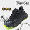 Men'S Steel Toe Safety Shoes Anti-Smash Puncture-Proof Work Boots Non-Slip Breathable Wear-Resistant For Warehouse Logistics