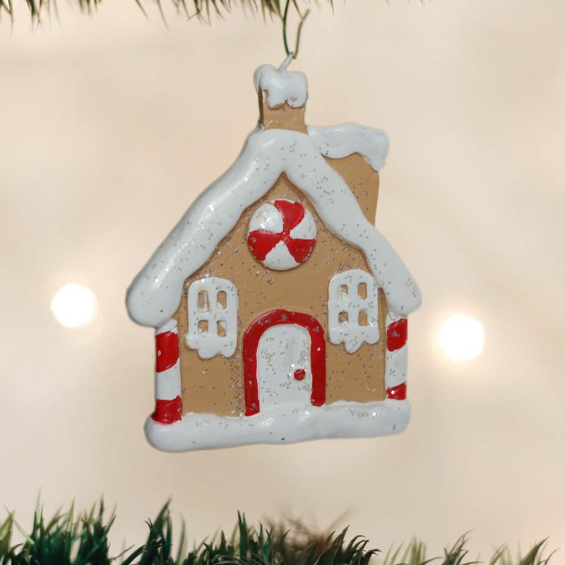 Pink Snowflakes Christmas Ornaments 2024 Home Interior Decoration Cute Resin House New Year's Decoration for Christmas Tree 2025