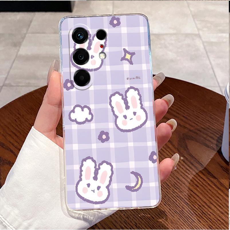 For Tecno Camon 50 4G CN5 Case Cute Love Heart Rabbit Clear Soft TPU Silicone Back Cover Techno Camon 50 Pro 4G CN5c Phone Case