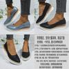 Stylish Women's Slip-on Platform Shoes With Breathable Snake Pattern Design For All Seasons