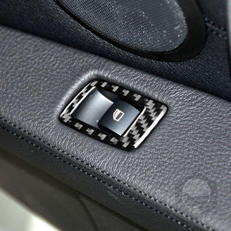 Real Carbon Fiber Car Accessories Window Lifting Panel Cover Soft Sticker For BMW Z4 E89 2009 2010 2011 2012 2013 2014 2015 2016