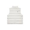 MLB Autunno Inverno 23 New York Yankees Logo Posteriore Poliestere Gilet con Lettere Giacca Piumino Corta Unisex Capo d'Abbigliamento Esterno Bianco 3ADVB0336-50CRS