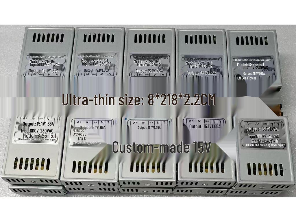 220V auf 5V/12V/24V Ultra-dünnes Mini-Netzteil LED-Adapter Transformator, DC 1A-4A.
