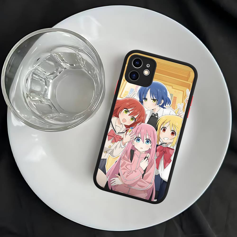 Anime Bocchi The Rock Matte Translucent Phone Case For Iphone 16 ProMax 15 14 13 12 11 X XS PRO Plus