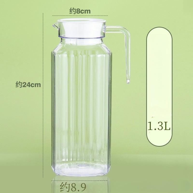 Transparent Plastic Water Jug Juice Tea Milk Kettles Bar Party Wine Beer Bottle Fruit Juice Pot Cold Water Kettles Pitcher Jug