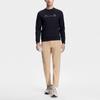 FILA Solid Color Straight Leg Knitted Casual Pants Men bottoms Mud-Khaki A11M341615F-DK