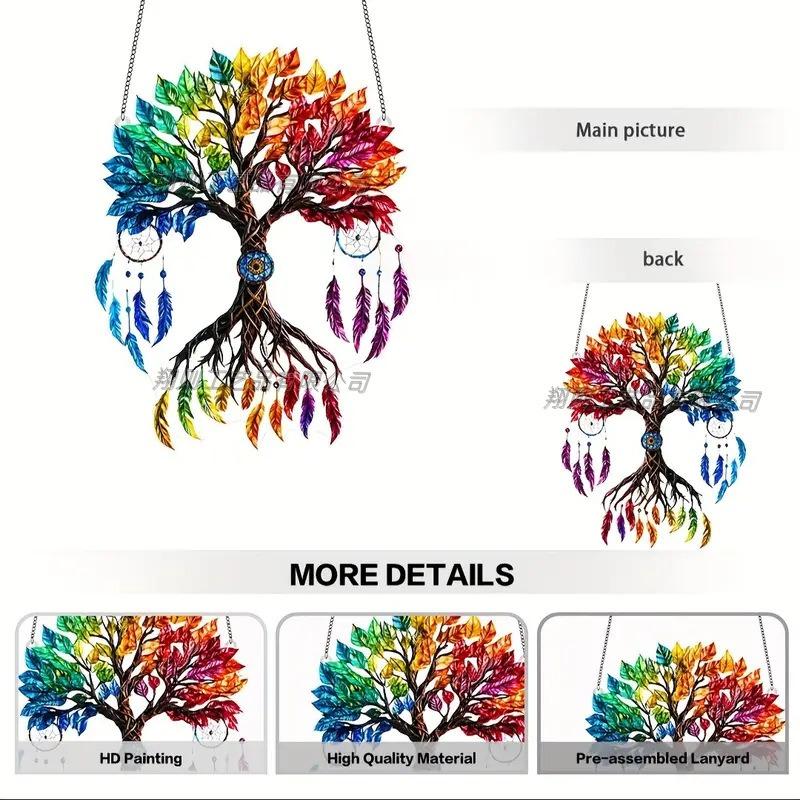 Acrylic Dream Catcher Series, Waterproof and Scratch-proof, Acrylic Indoor and Outdoor Atmosphere Decoration Pendant