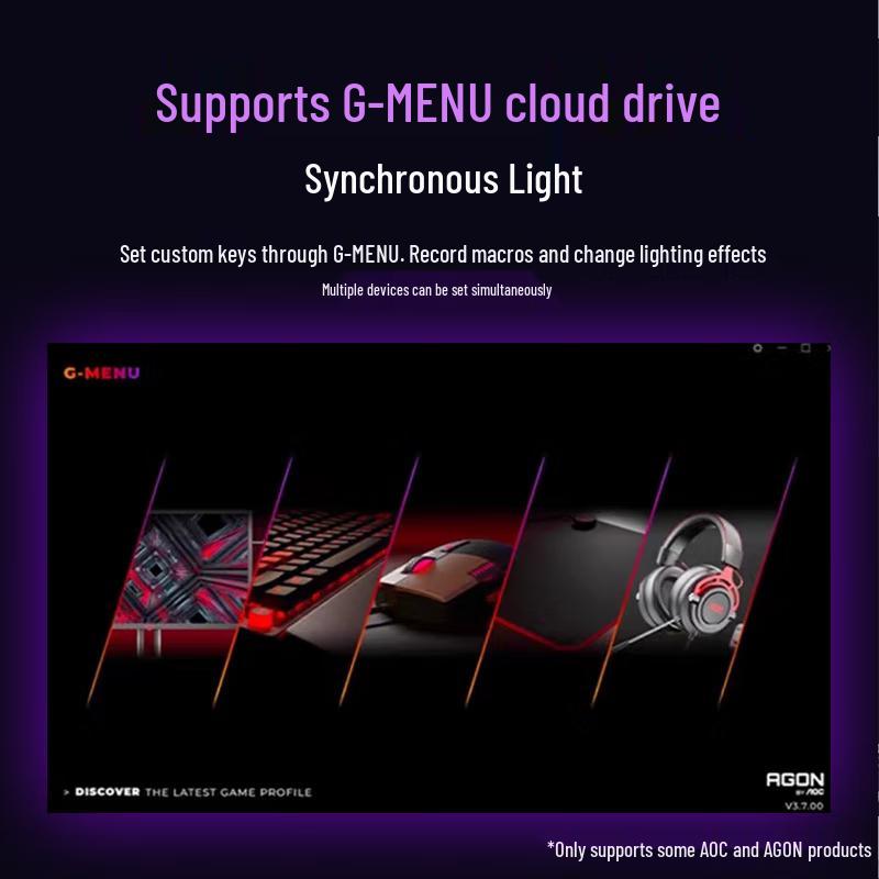 AOC K98 Transparent Keycap Three-Mode RGB Mechanical Keyboard