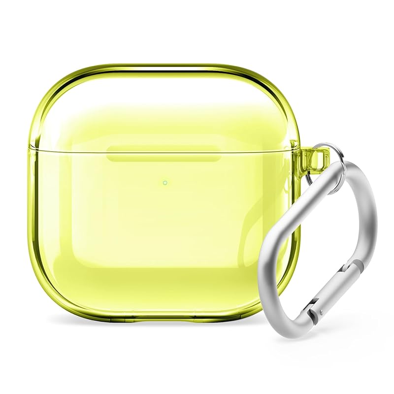 

[elago] AirPods 4 correspondence case transparent clear cover carabiner with Fall prevention wireless charging MagSafe soft TPU clear case [ AirPods4