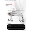 Metal Vib Fishing Lure 2-In-1 Fake Angling Baits Long Throwing Realistic 3D Eyes Fishing Baits For Catfish Bass Trout Vib Tackle