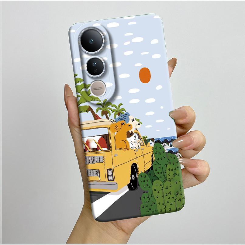 For Vivo V50 Lite 5G Phone Case Aesthetic Luxury Soft Silicone Shockproof Camera Lens Protective Back Covers Anti Slip Fundas