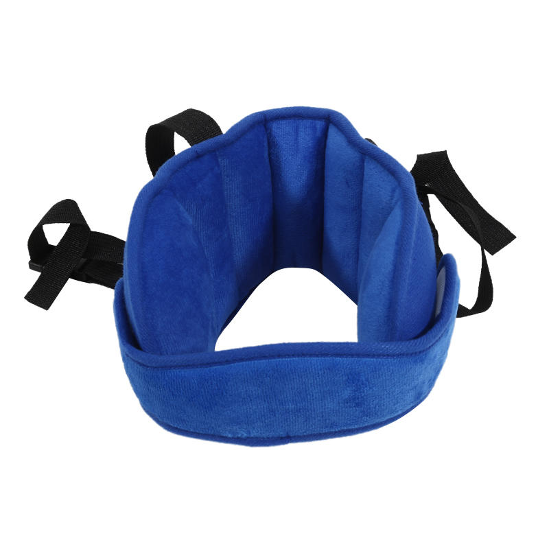 

Child Car Safety Seat Head Fixed Strap Car Travel Protection Headrest Baby Seat Headrest Car Interior Sleep Assist Strap темно-синий
