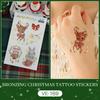 Ruikalong Christmas Cartoon Santa Tattoo Stickers for Kids' Party