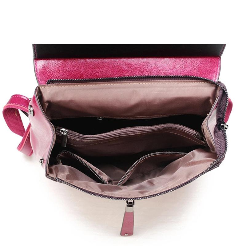 New Women's Bag Fashion Backpack Cowhide Backpack