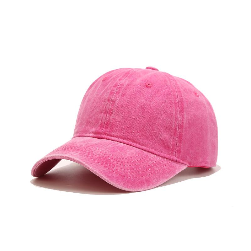 Retro Solid Color Washable Baseball Cap Summer New Women Men Hats Sunscreen Hats Cotton Outdoor Sport Running Visor Casual Cap
