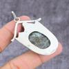 Ruby Fuchsite,Diopside Lab-Created Handmade 925 Sterling Silver Pendant 2" b3Z92