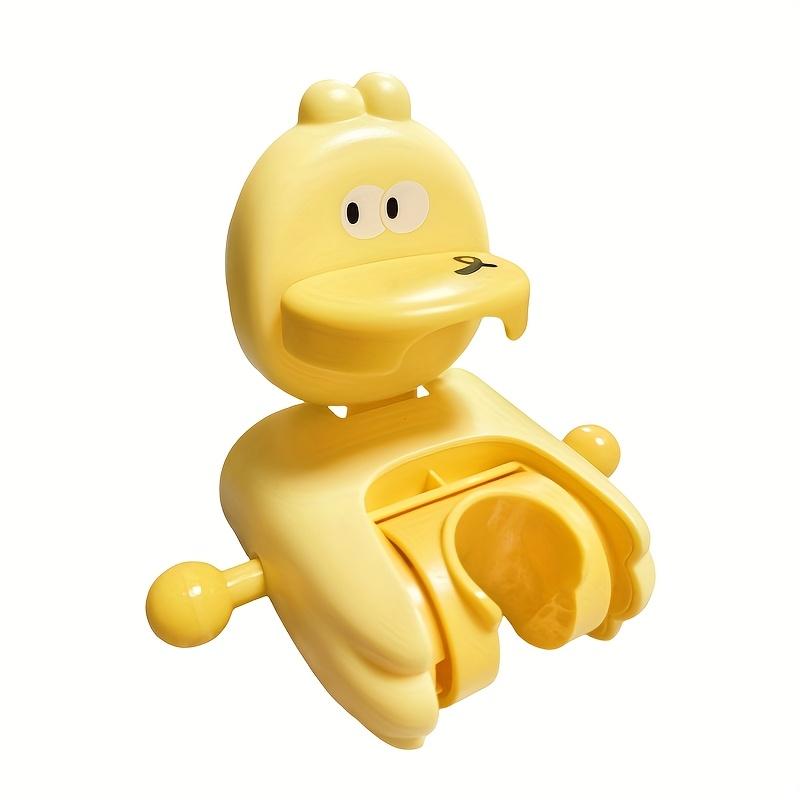 

Очаровательный мультяшный держатель для душевой лейки на присоске Прочный, без сверления, настенный с подвижным крючком для организации ванной комнаты жёлтый