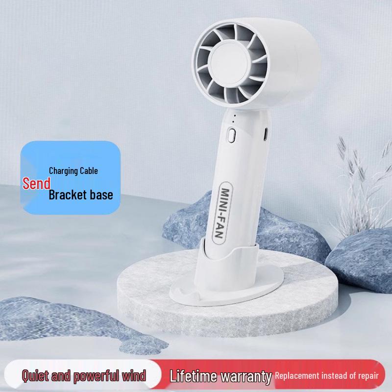 High-Speed Stepless Handheld & Desktop Fan with Large Wind Power
