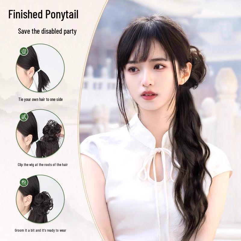 Chinese Water Ripple Ponytail Claw Clip for Hanfu, Cheongsam & Traditional Styles